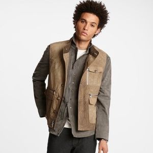 JOHN VARVATOS VEST ZIP BUTTON CLOSURE MULTI POCKET Size 50 EU 40 US EUC